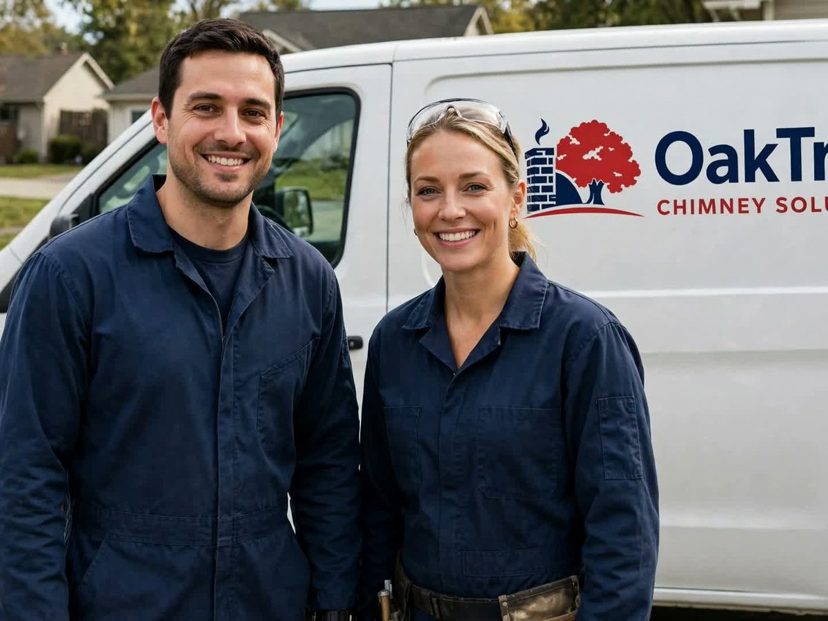 Two OakTree Chimney Solutions service technicians